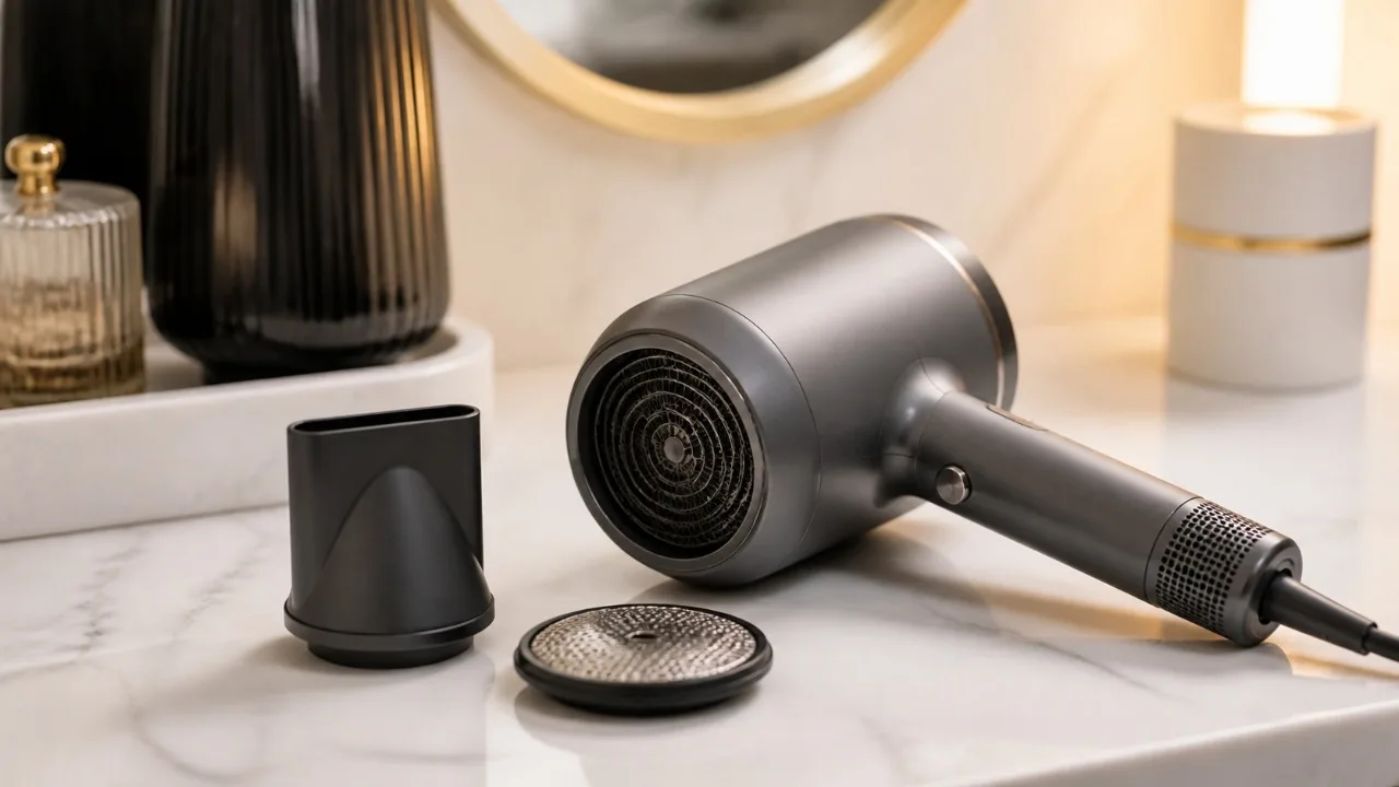 Vệ sinh bộ lọc máy sấy tóc: Thói quen nhỏ giúp luồng gió ổn định