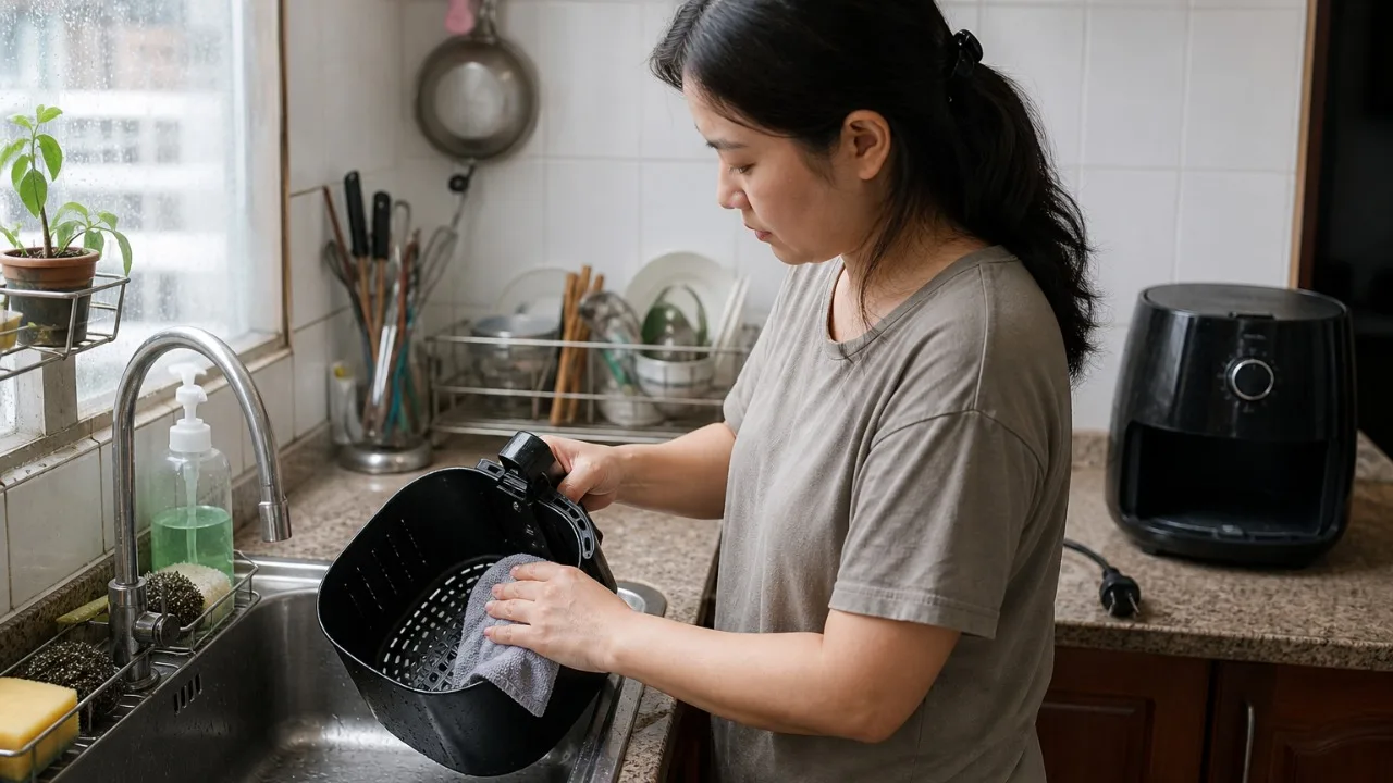 Vệ sinh nồi chiên không dầu đúng cách