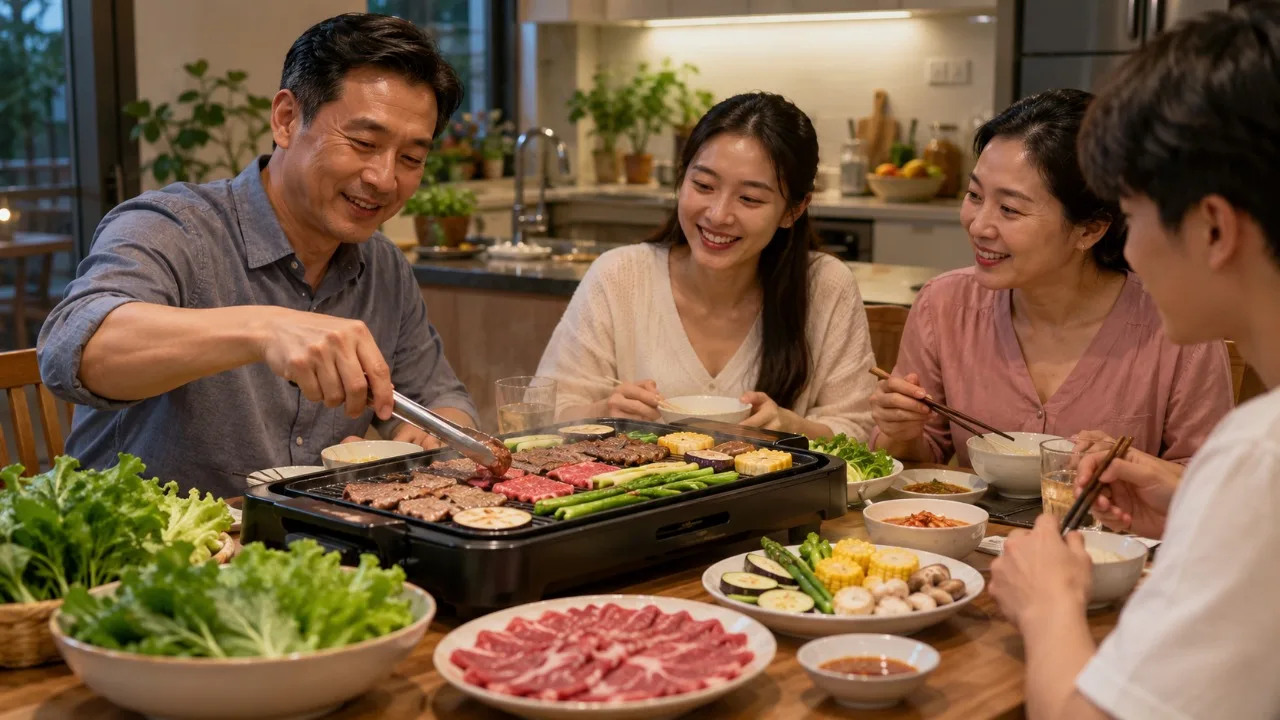 Bếp nướng điện tại bàn: Chọn mặt nướng nào dễ dùng?
