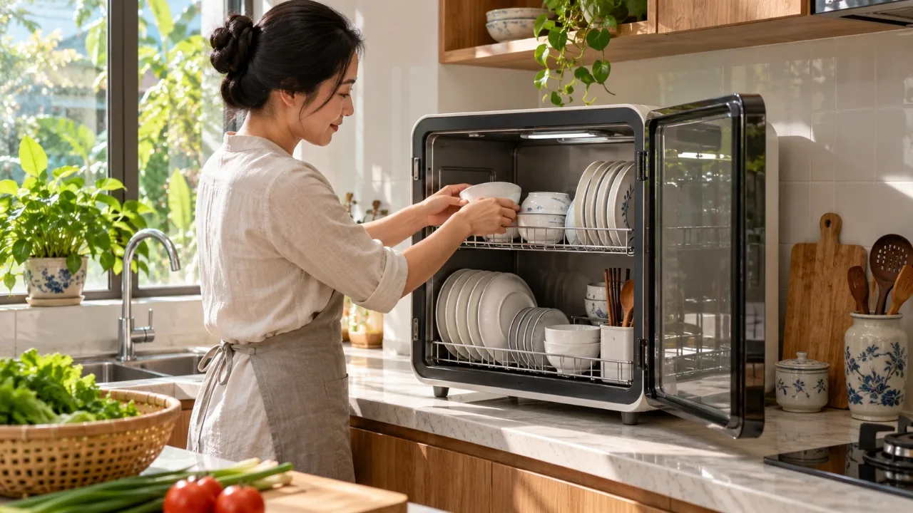 Máy sấy chén bát có thay được bước rửa sạch không?