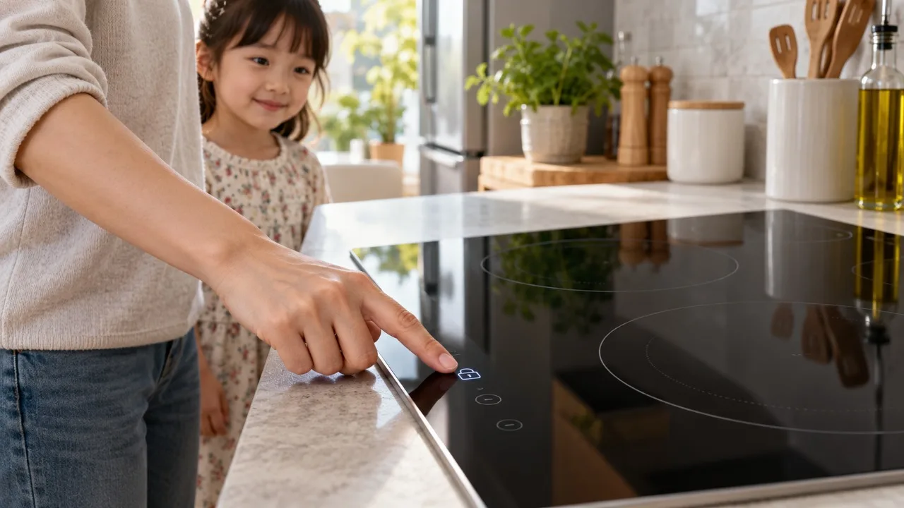 Khóa trẻ em trên bếp từ: Tính năng này hoạt động thế nào?