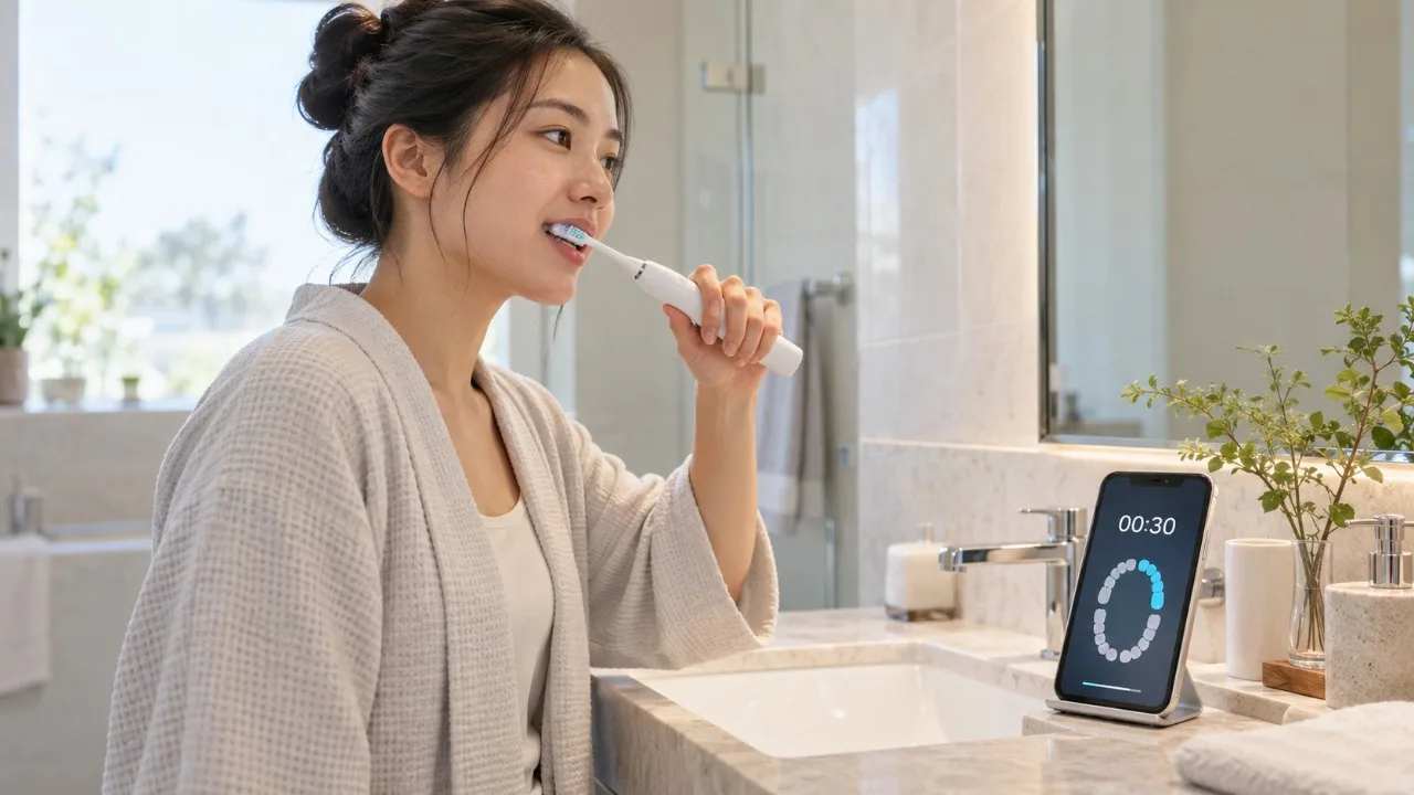 Bộ định giờ theo góc 30 giây trên bàn chải điện: Vì sao nên chia miệng thành từng vùng?