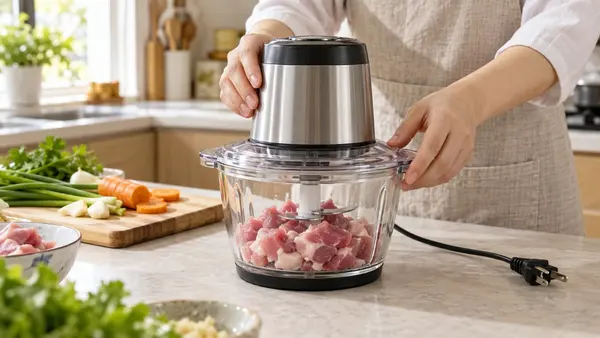 Công nghệ an toàn Safe Start trên máy xay thịt: Vì sao chỉ nên chạy khi lắp đúng cối và nắp?