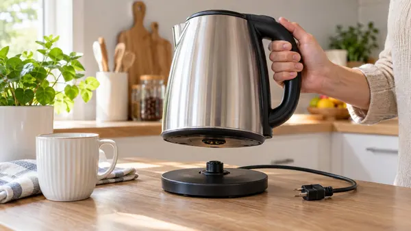 Đế tiếp điện xoay 360 độ trên ấm siêu tốc: Nhấc đặt mọi hướng có gì cần lưu ý?