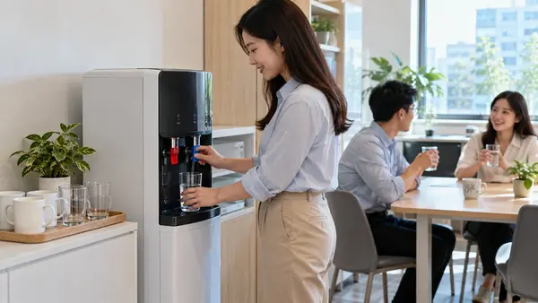 Năng suất nước nóng 4 lít/giờ và nước lạnh 2 lít/giờ của cây nước nóng lạnh: Đủ dùng cho bao nhiêu người?