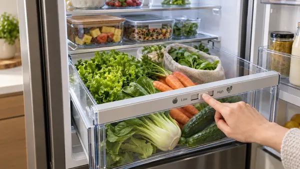 Ngăn rau củ điều chỉnh độ ẩm trên tủ lạnh: Giữ rau tươi lâu hơn thế nào?
