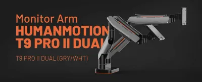 Giá đỡ màn hình HumanMotion T9 Pro II Dual Xám
