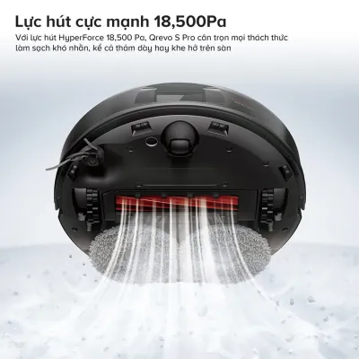 Robot hút bụi lau nhà Roborock Q Revo S Pro Đen