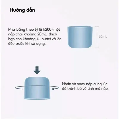Combo 2c Nước lau sàn dùng cho Robot hút bụi Roborock