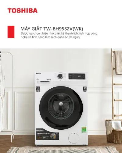 Máy giặt Toshiba inverter 8.5 kg TW-BH95S2V(WK)