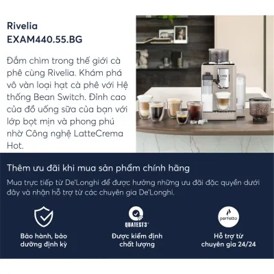 Máy pha cà phê Delonghi EXAM440.55.BG