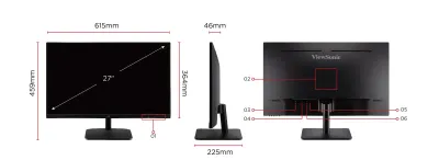 Màn hình ViewSonic VA2732A-H 27 inch