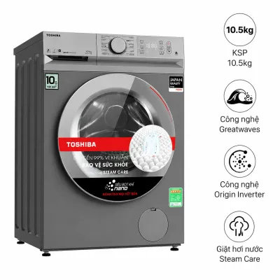 Máy giặt Toshiba inverter 10.5kg TW-BL115A2V(SS)