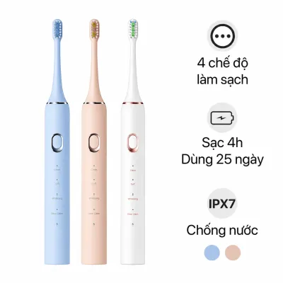 Bàn chải điện Halio Sonic SmartClean Electric Toothbrush Sky Blue
