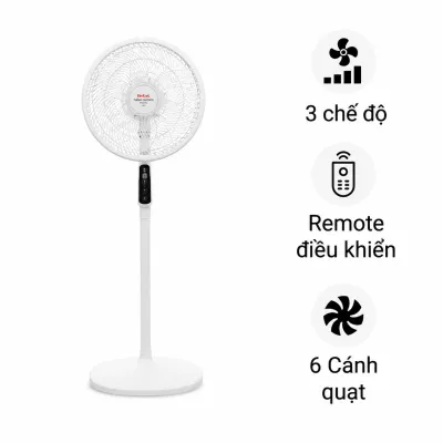 Quạt đứng Tefal TB Silence Plus VH689690 Trắng Cánh Trắng