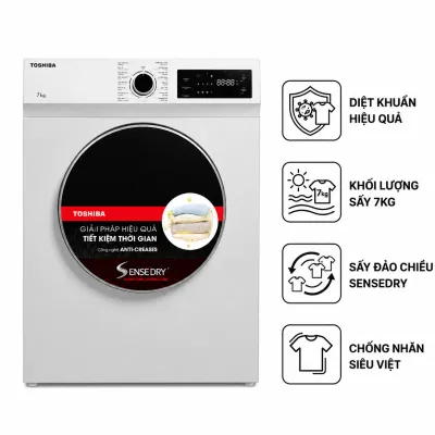 Máy sấy thông hơi 7kg Toshiba TD-H80SEV(WK)