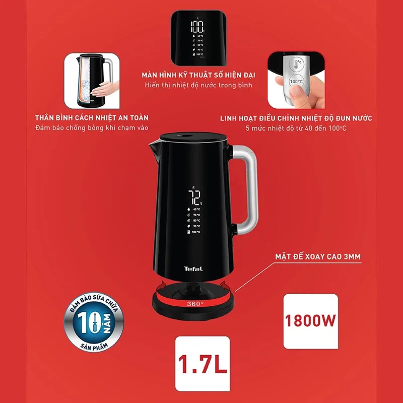 Ấm siêu tốc Tefal KO850810 - ảnh 3
