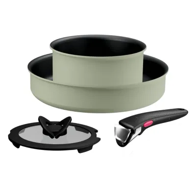 Bộ 2 nồi chảo cán rời Tefal Ingenio So Delicious L825S424 - xanh lá