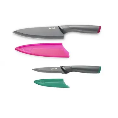 Bộ dao làm bếp và gọt trái cây phủ Titanium Tefal Fresh Kitchen K122S205 - 15cm, 9cm