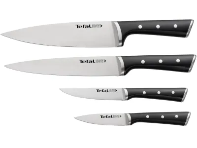 Bộ dao thép Đức 4 món liền khối Ice Force Tefal K2324S74, 20cm/20cm/11cm/9cm
