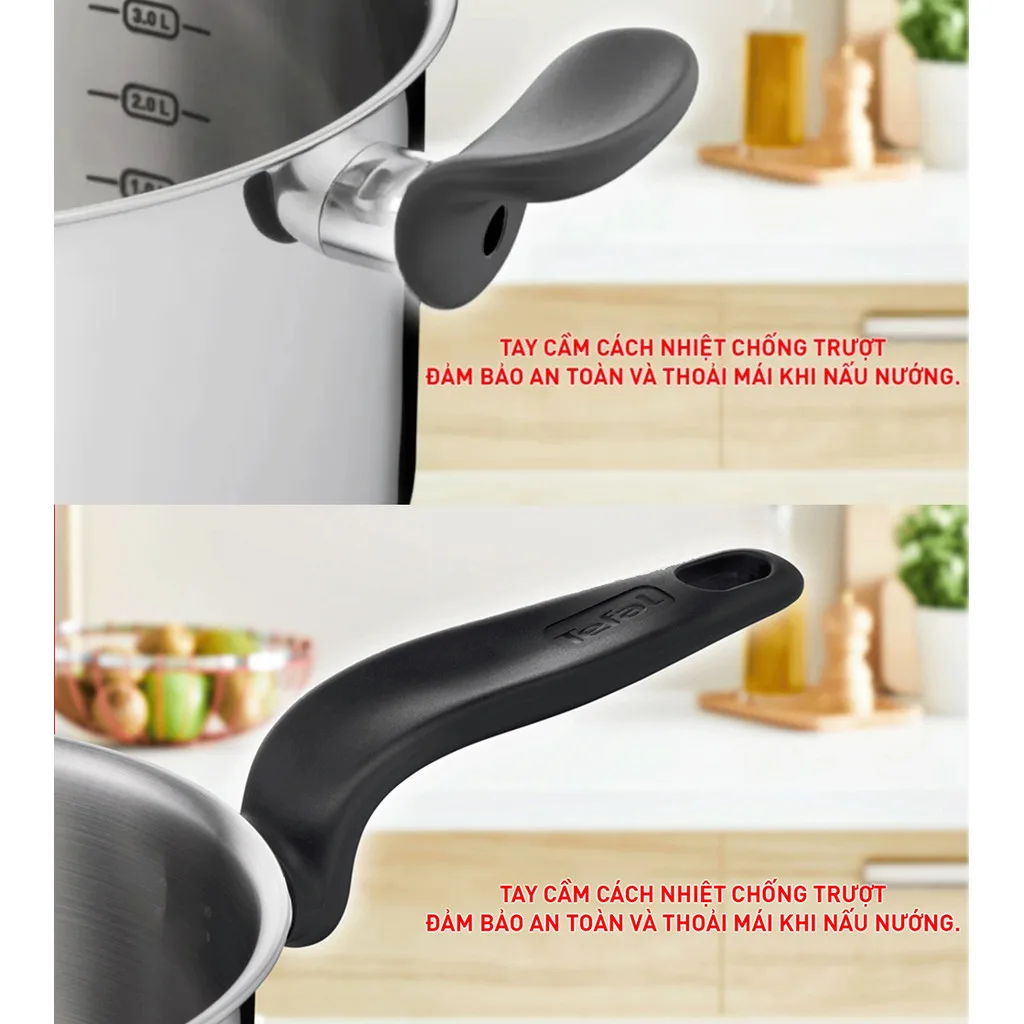 Bộ nồi inox Tefal Primary 16/18/20cm (E308S674) - ảnh 4