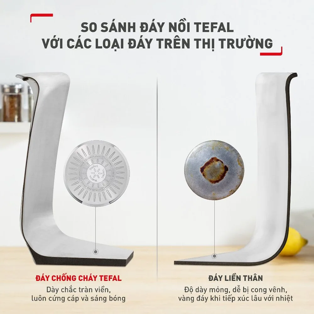 Bộ nồi inox Tefal Primary 16/18/20cm (E308S674) - ảnh 6