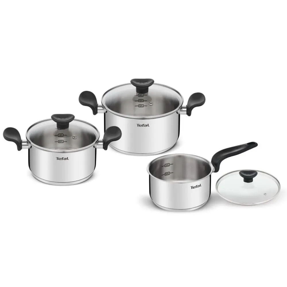 Bộ nồi inox Tefal Primary 16/18/20cm (E308S674) - ảnh 1