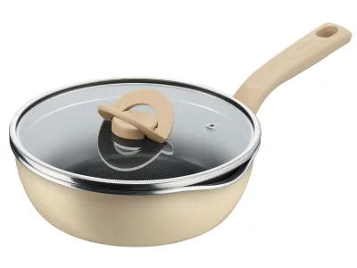 Chảo nồi có nắp Tefal đa năng 3 trong 1 G1672524 vàng vani
