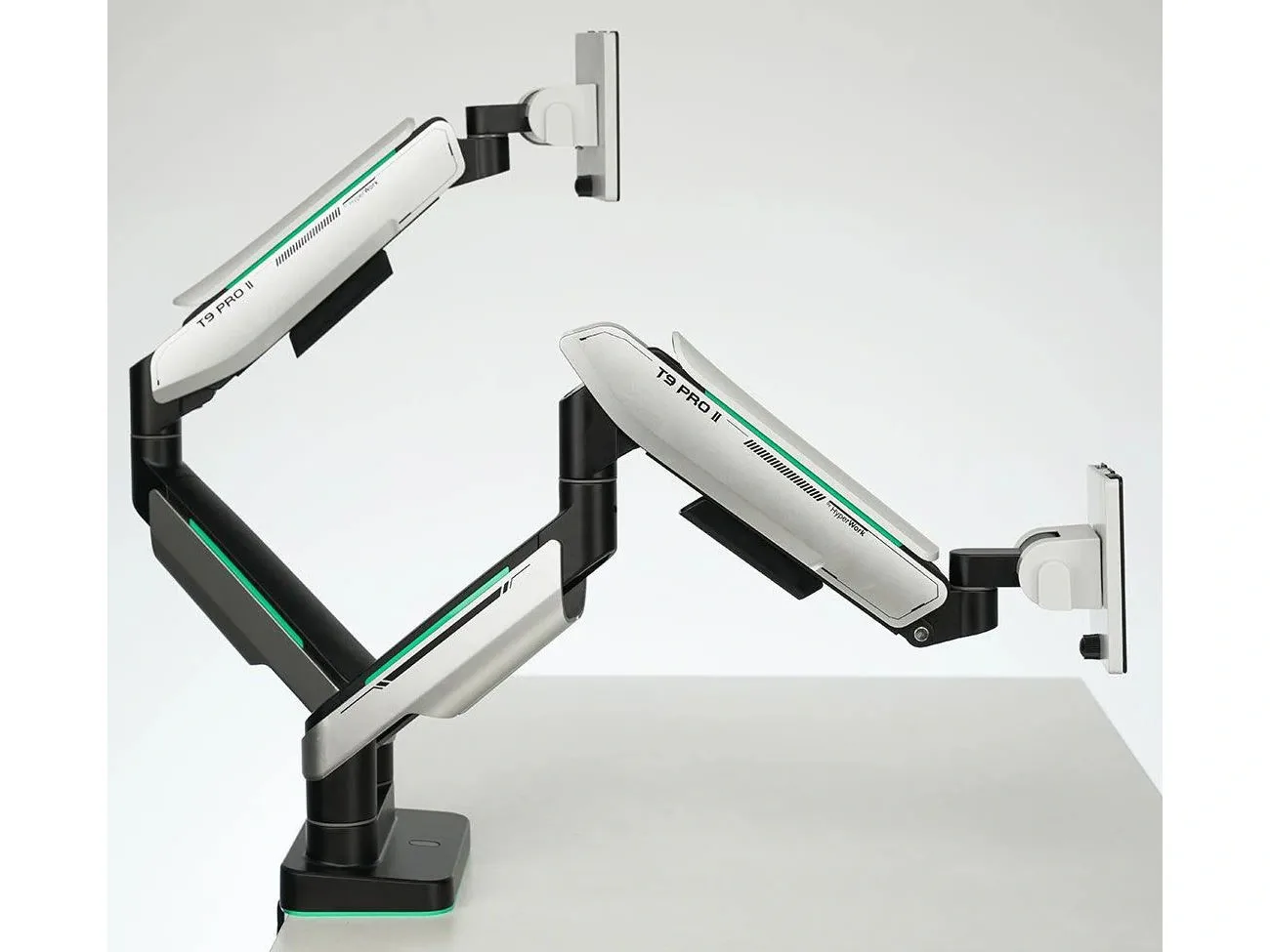 Giá đỡ màn hình HumanMotion T9 Pro II Dual Trắng - ảnh 3