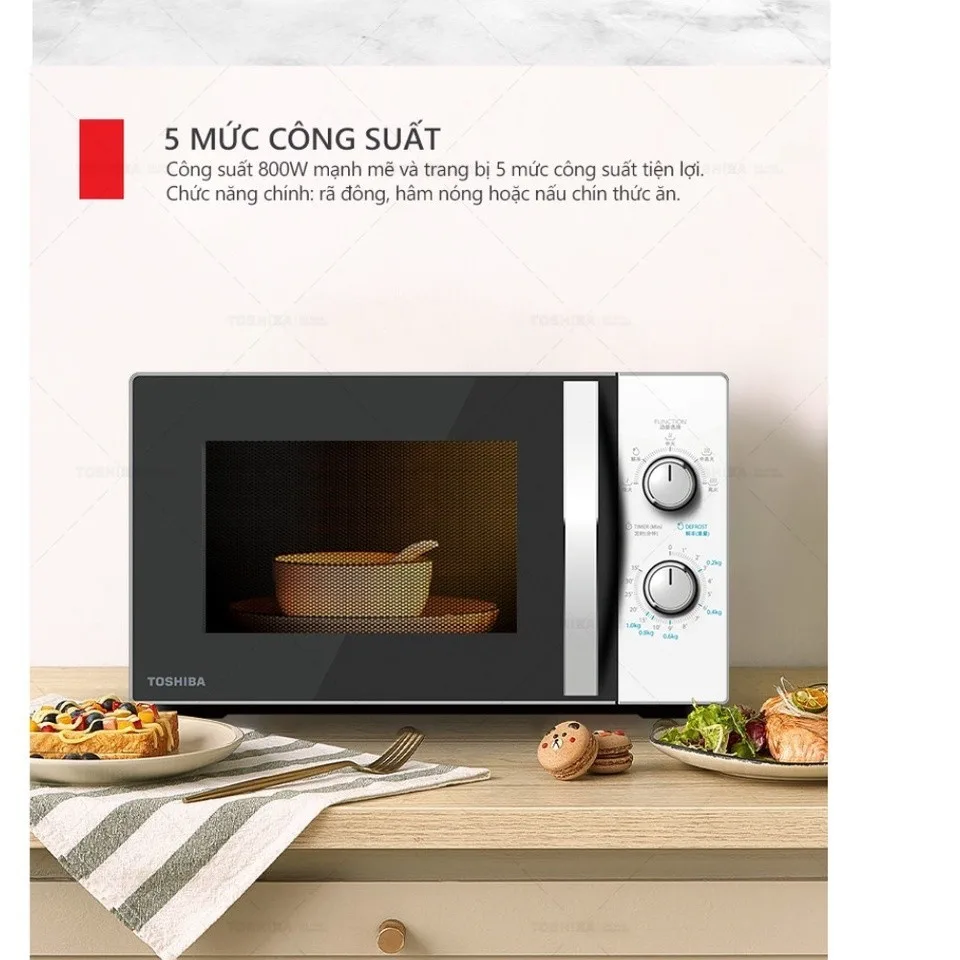 Lò vi sóng Toshiba MWP-MM20P(WH) - ảnh 3