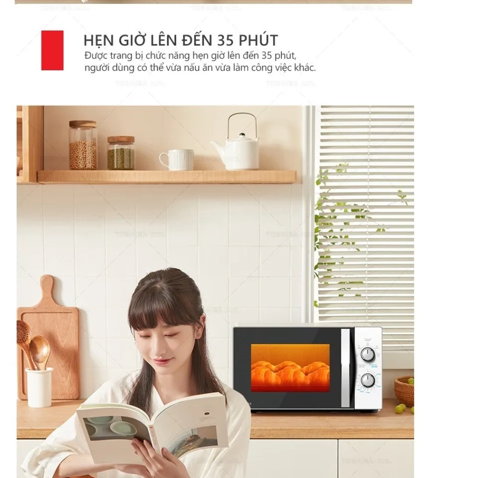 Lò vi sóng Toshiba MWP-MM20P(WH) - ảnh 4