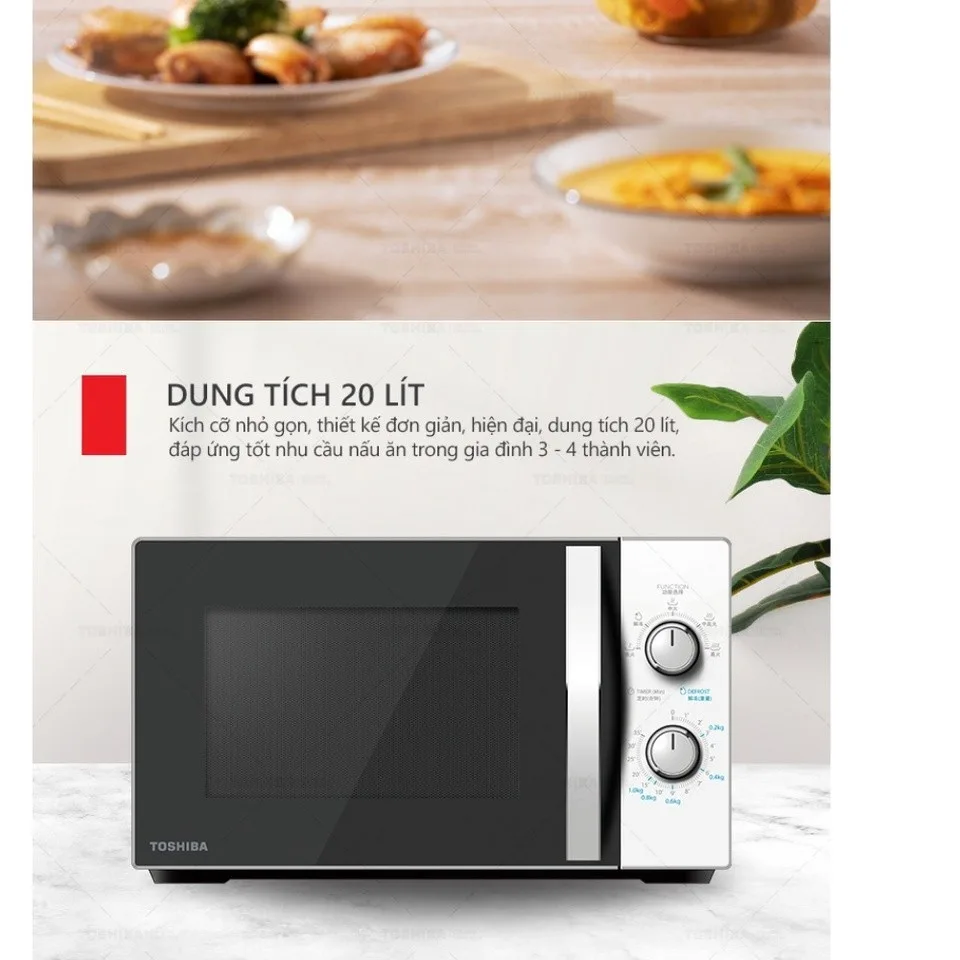 Lò vi sóng Toshiba MWP-MM20P(WH) - ảnh 5
