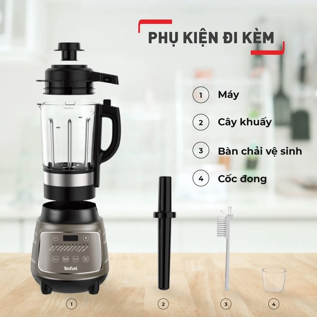 Máy làm sữa hạt sinh tố Tefal BL967B66 1300W - ảnh 5