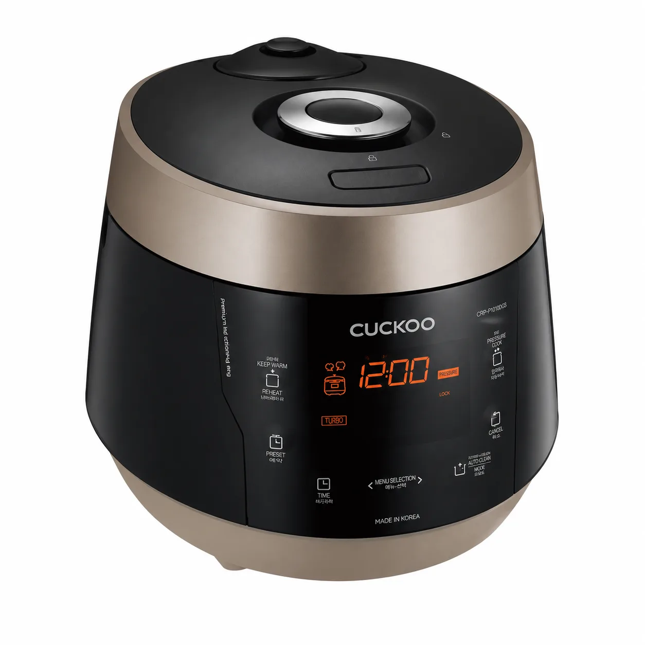 Nồi cơm điện tử áp suất Cuckoo CRP-PK1000S/BKCGVNCV Vàng Đen 1.8L - ảnh 2