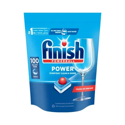 Viên rửa chén Finish Powerball Power Everyday Clean & Shine 100 viên